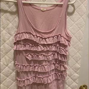 J Crew ruffled Tank top